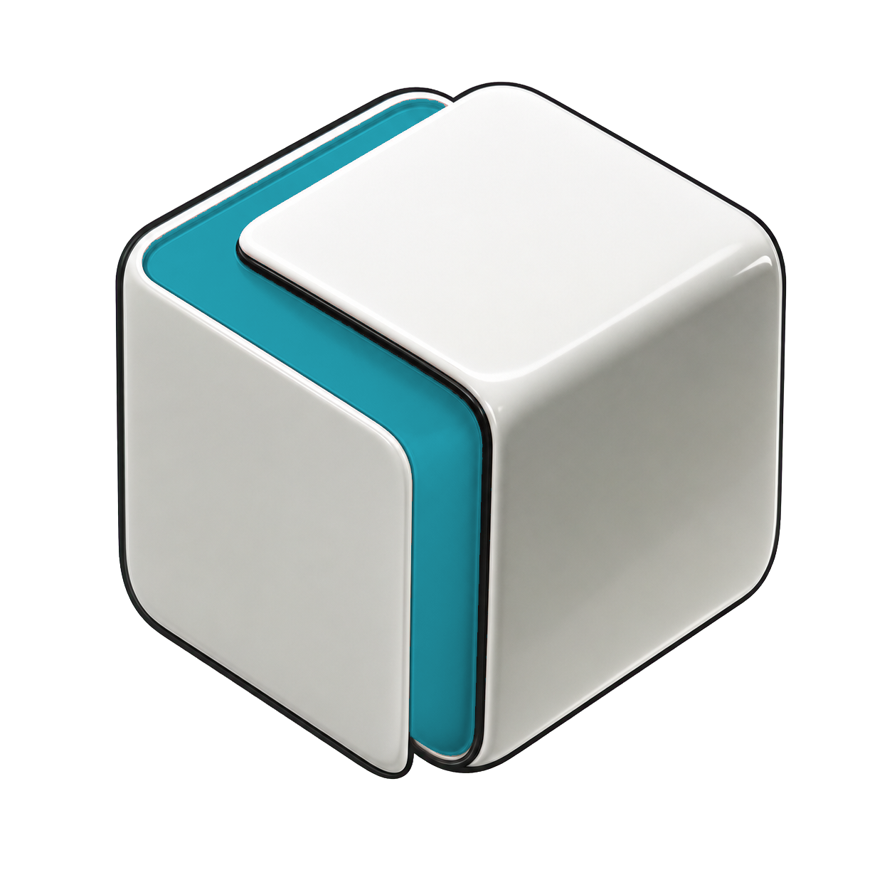 Qube cube emblem